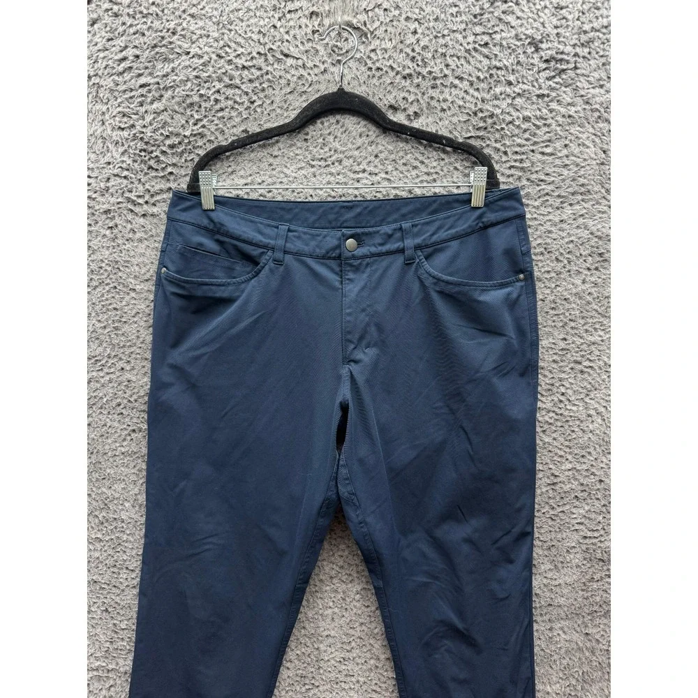 Lululemon Slim Fit Warpstreme ABC Chino Pants Trousers True Navy Mens Size 36